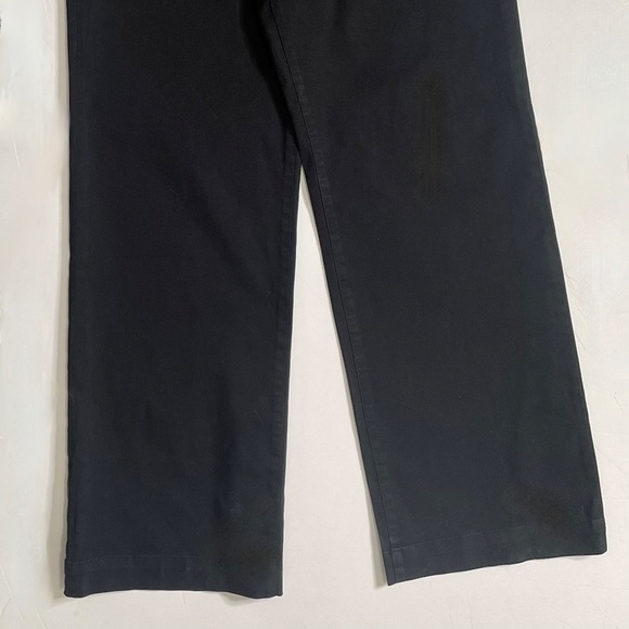 NWT!! J. CREW Sailor Slim Wide Leg Chino Pants Solid Black Nautical 30T 30 Tall - Picture 5 of 16